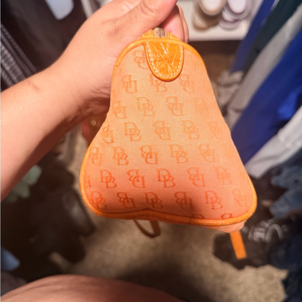 Dooney & Bourke Orange Logo Monogram Shoulder Bag - Picture 4 of 7
